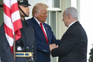 Donald Trump recibe a Benjamín Netanyahu en la Casa Blanca