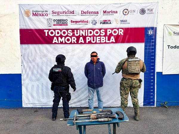 Cae presunto huachicolero en Huejotzingo