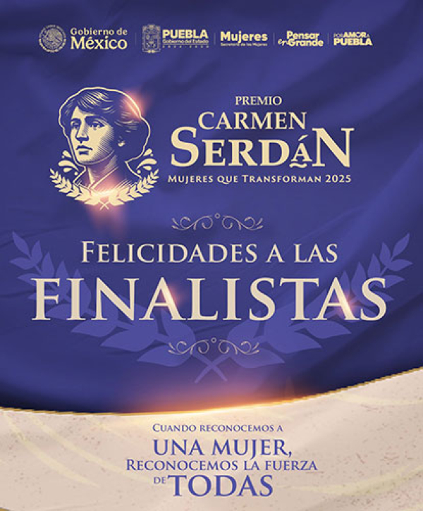 Ya hay finalistas del Premio Carmen Serdán