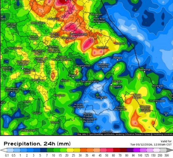 Alertan fuertes lluvias por Frente Frío no. 50