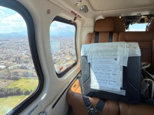 Traslada SUMA coraz&oacute;n donado a CDMX