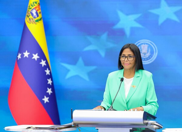 Delcy Rodríguez, presidenta interina de Venezuela
