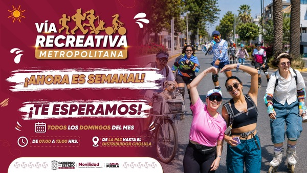 Vía Recreativa Metropolitana ahora será semanal