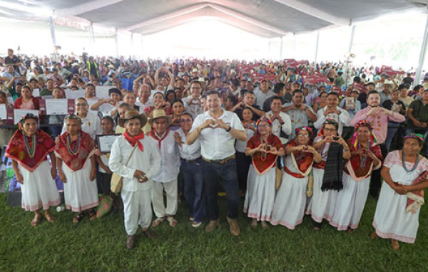 La microrregión de Pantepec recibe 11 MDP para el campo