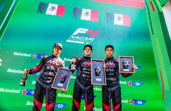 Fernando Luque se lleva el primer lugar de la FIA NACAM Fórmula 4