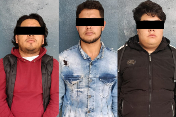 SSP y GN detiene a tres presuntos asaltantes en Xalmimilulco