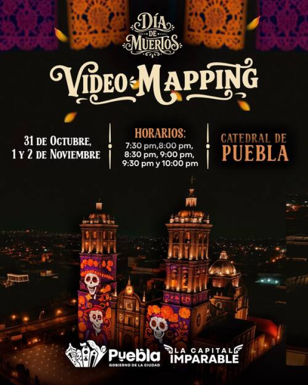 Lánzate al videomapping de Día de Muertos en Catedral