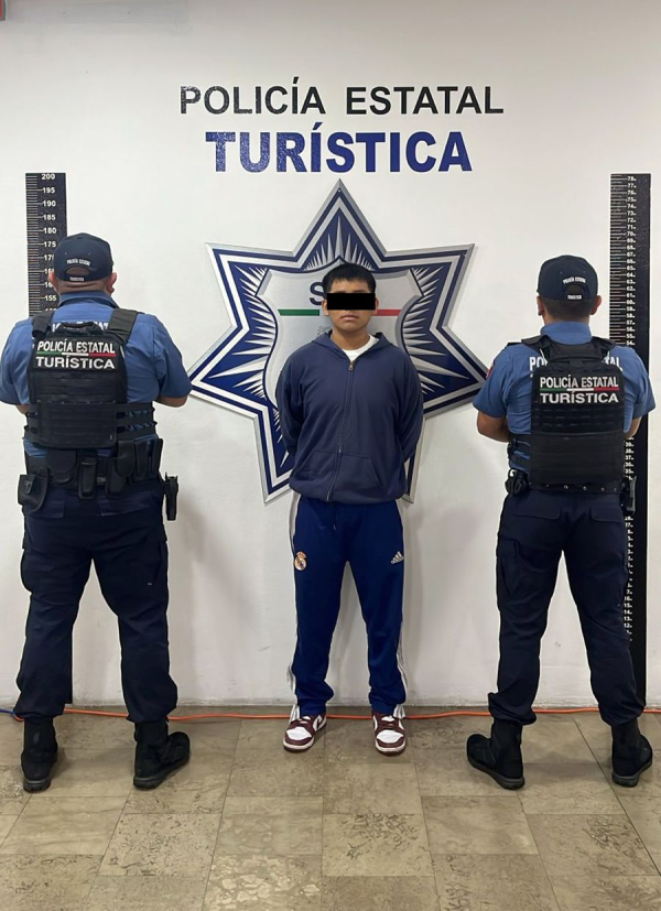 SSP captura a sujeto en posesión de posible droga