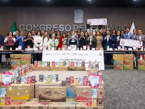 Puebla solidaria con &quot;Lechetón 2025&quot;