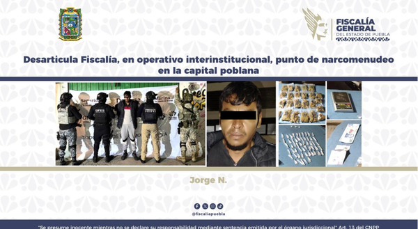 Cae narcomenudista en La Popular Castillotla