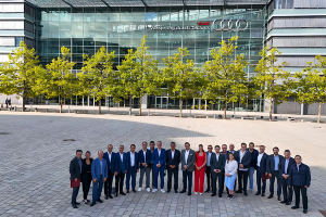 Sergio Salomón concluyó su gira de trabajo en Audi Alemania