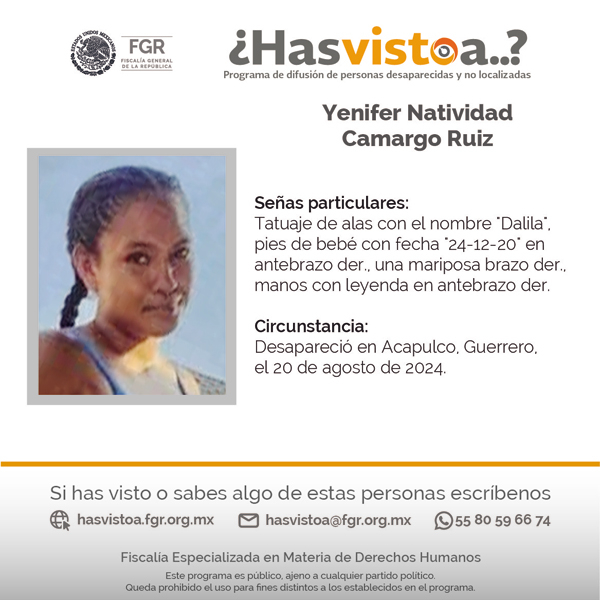 Servicio Social | Programa ¿Has visto a? FGR