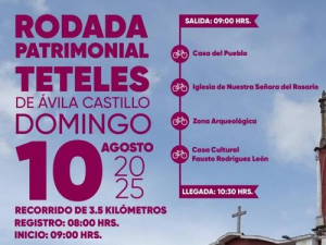 Llega la &quot;Rodada Patrimonial&quot; a Teteles de Ávila Castillo