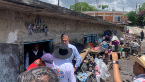 Tras la tromba en los municipios afectados de Puebla, se realizó un recorrido